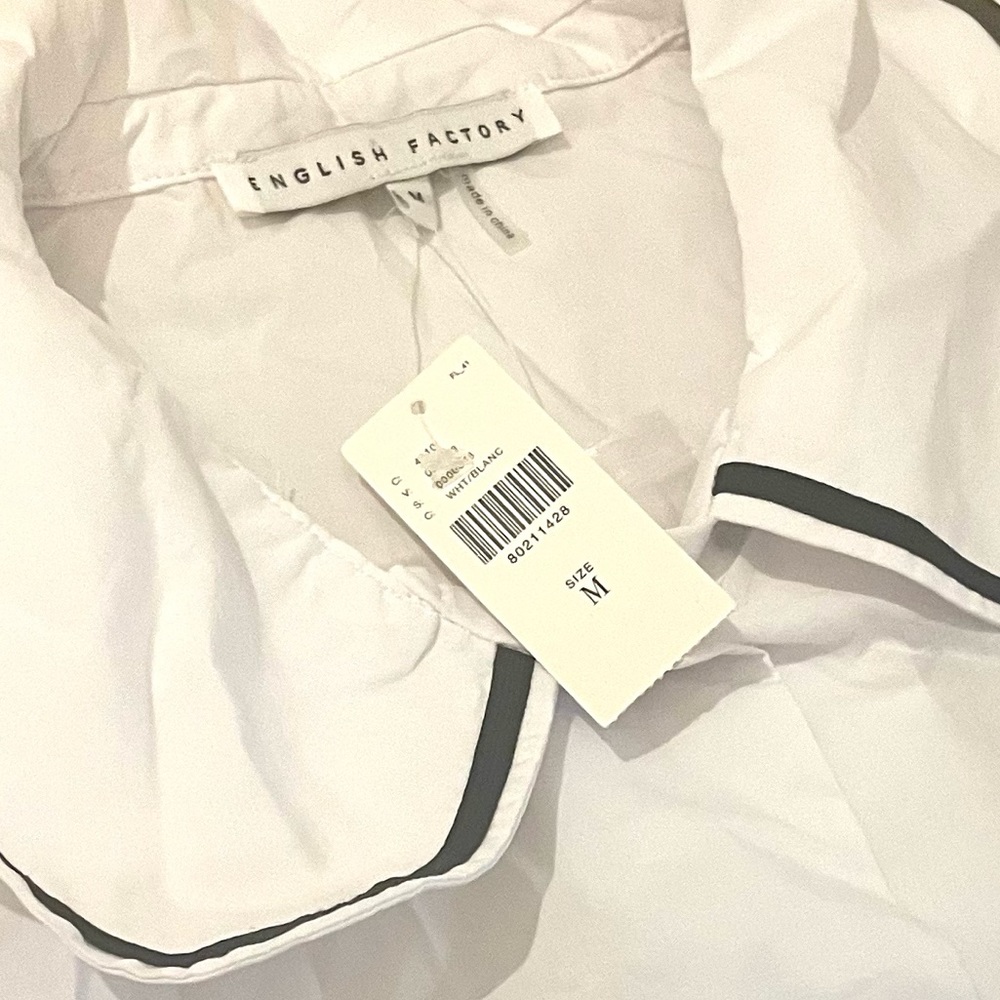 New With Tags* English Factory Collard Blouse by Anthropologie - Picture 10 of 10